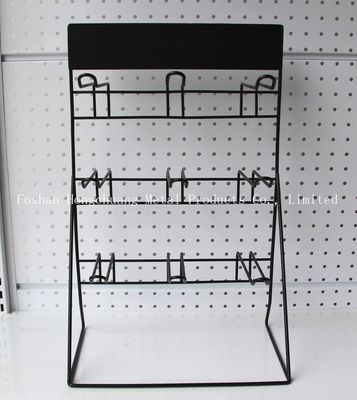검은 H500mm W310mm 배터리 디스플레이 걸이, 차고 벽 공구틀 페그보드