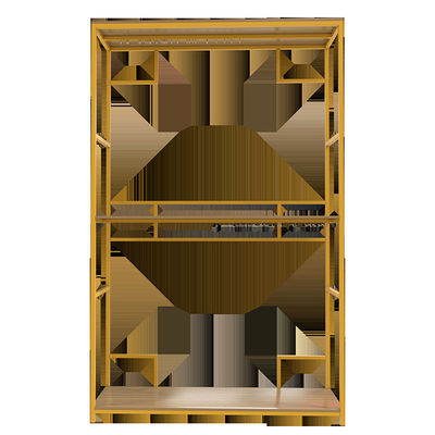자물쇠를 가진 겹켜 255mm 깊이 407mm 고도 의류 조직자 선반 전시 장