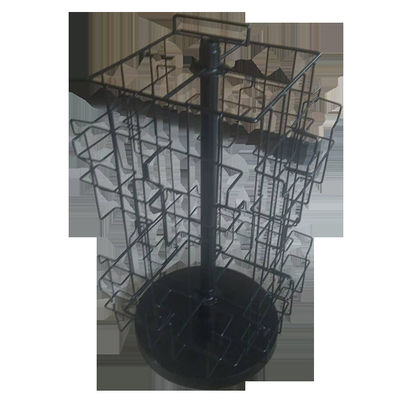 Desktop Height 609mm Width 318mm Rotating Display Rack For Card