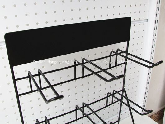 검은 H500mm W310mm 배터리 디스플레이 걸이, 차고 벽 공구틀 페그보드