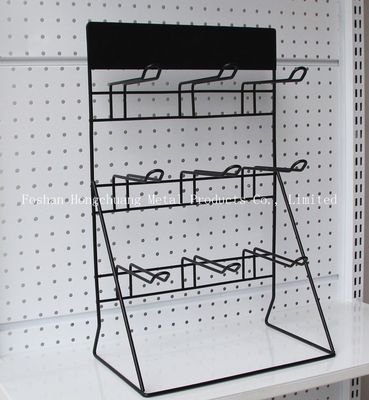 검은 H500mm W310mm 배터리 디스플레이 걸이, 차고 벽 공구틀 페그보드