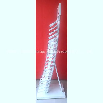 2050mm 고도 320*480 mm 견본 진열대, 백색을 가진 유리제 진열대
