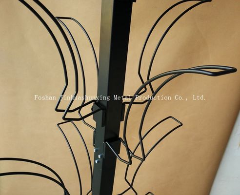 L700mm W700mm Car Accessories Display Rack , Helmet Display Stands With Hook