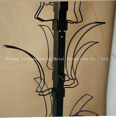 L700mm W700mm Car Accessories Display Rack , Helmet Display Stands With Hook