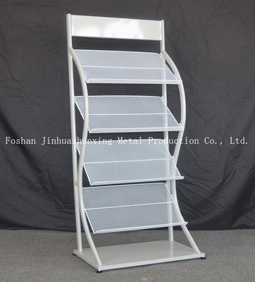 H1500mm L480mm 4개의 타이어 금속 잡지, 책 가게, 광고를 위한 신문 진열대