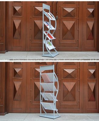 H1500mm L480mm 4개의 타이어 금속 잡지, 책 가게, 광고를 위한 신문 진열대