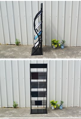 H1500mm L480mm 4개의 타이어 금속 잡지, 책 가게, 광고를 위한 신문 진열대