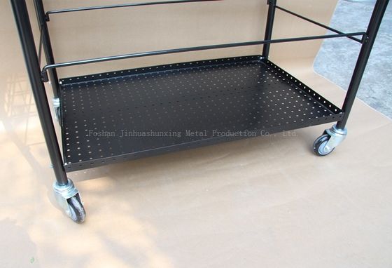 800mm 높은 370mm 넓은 스포츠 장비 저장 선반 볼포트 325 공 테니스 가르치는 손수레, 까만 색깔