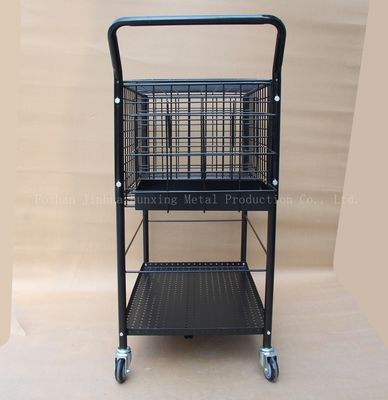 800mm 높은 370mm 넓은 스포츠 장비 저장 선반 볼포트 325 공 테니스 가르치는 손수레, 까만 색깔