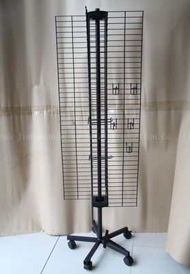 4면 W500mm H1800mm 자전 진열대, 걸이를 가진 휴대전화 부속품 진열대