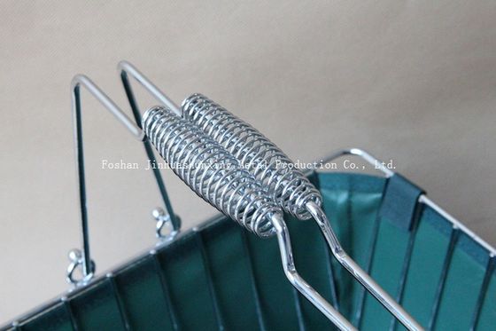 욕실용 녹색 W215mm L285mm 철사 바구니, 손잡이가 있는 주방, 베이스, 천 가방