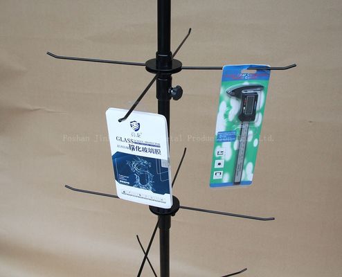 3 Tiers 550mm Width 1780mm Height Rotating Display Rack For Phone Case