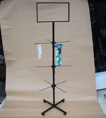 3 Tiers 550mm Width 1780mm Height Rotating Display Rack For Phone Case