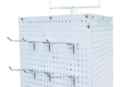 42mm 폭 165mm 높이 보석 Pegboard 전시, 소책자 홀더를 자전하는 3개의 측, 슈퍼마켓 진열대