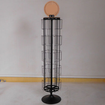 반사경과 카드 표시대를 회전시킨 L350mm H1600mm 방적 디스플레이 걸이
