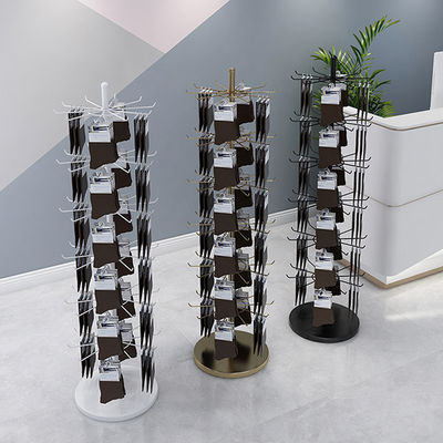 LH Rotating Display Rack , Spinning Display Racks Countertop With Hook