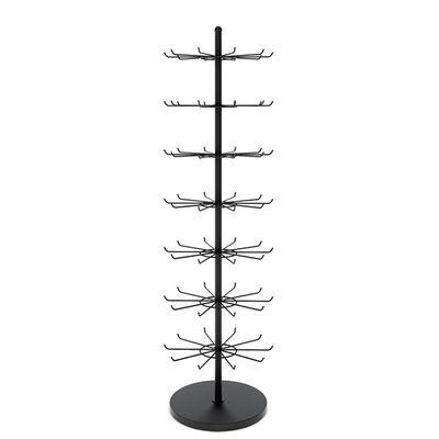 LH Rotating Display Rack , Spinning Display Racks Countertop With Hook