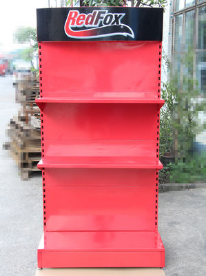Bright Red TUV Approve Tool Rack Pegboard , Peg Display Rack For Retail Store