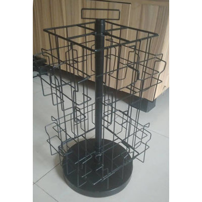 Desktop Height 609mm Width 318mm Rotating Display Rack For Card