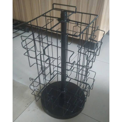 Desktop Height 609mm Width 318mm Rotating Display Rack For Card