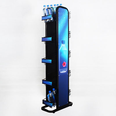 로고 금속 240W*500L*1450mmH를 가진 5개의 지면 광수병 선반