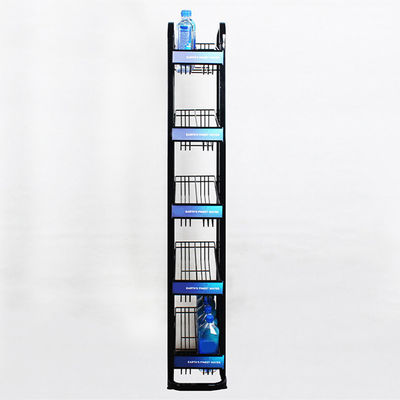 로고 금속 240W*500L*1450mmH를 가진 5개의 지면 광수병 선반