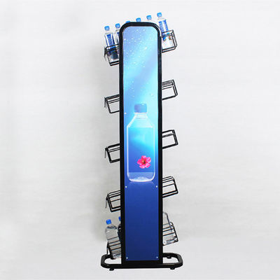로고 금속 240W*500L*1450mmH를 가진 5개의 지면 광수병 선반