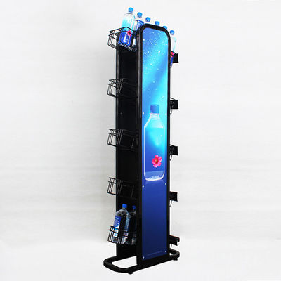 로고 금속 240W*500L*1450mmH를 가진 5개의 지면 광수병 선반